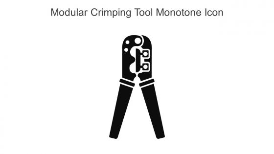 Modular Crimping Tool Monotone Icon In Powerpoint Pptx Png And Editable Eps Format