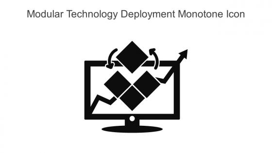 Modular Technology Deployment Monotone Icon In Powerpoint Pptx Png And Editable Eps Format