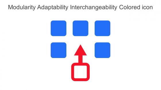 Modularity Adaptability Interchangeability Colored Icon In Powerpoint Pptx Png And Editable Eps Format