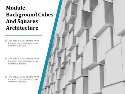 Module background cubes and squares architecture