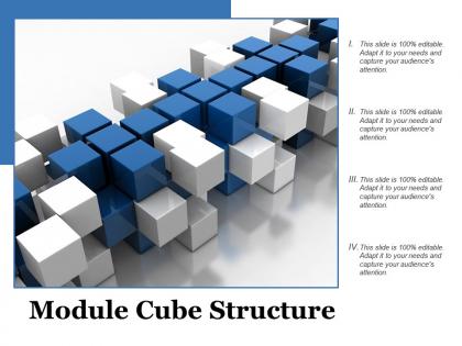 Module cube structure