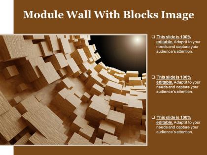 Module wall with blocks image