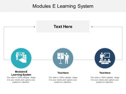 Modules e learning system ppt powerpoint presentation styles samples cpb