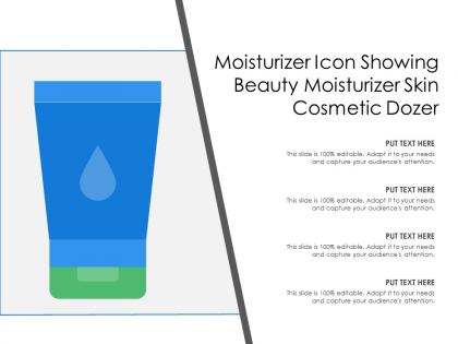 Moisturizer icon showing beauty moisturizer skin cosmetic dozer