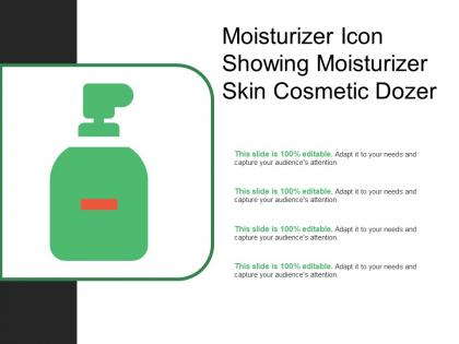 Moisturizer icon showing moisturizer skin cosmetic dozer