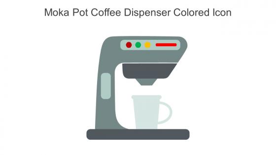 Moka Pot Coffee Dispenser Colored Icon In Powerpoint Pptx Png And Editable Eps Format