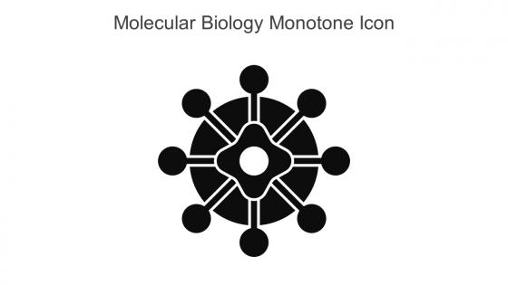 Molecular Biology Monotone Icon In Powerpoint Pptx Png And Editable Eps Format