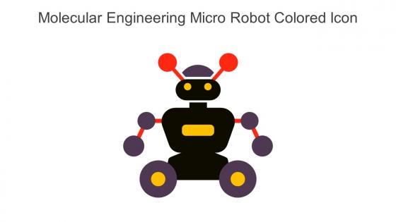 Molecular Engineering Micro Robot Colored Icon In Powerpoint Pptx Png And Editable Eps Format