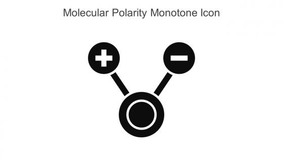 Molecular Polarity Monotone Icon In Powerpoint Pptx Png And Editable Eps Format