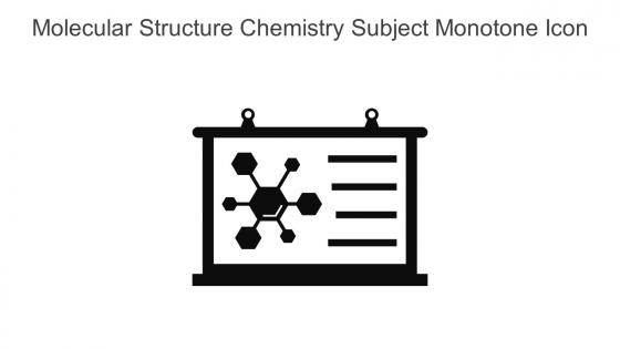 Molecular Structure Chemistry Subject Monotone Icon In Powerpoint Pptx Png And Editable Eps Format