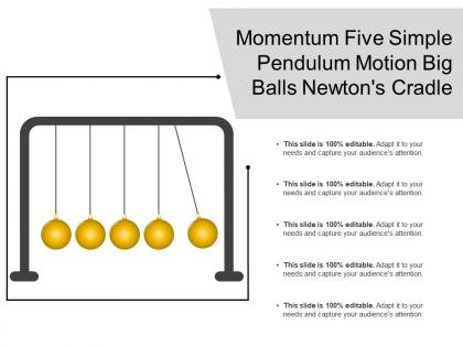 Momentum five simple pendulum motion big balls newtons cradle