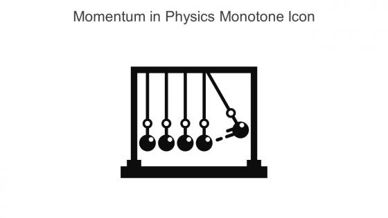 Momentum In Physics Monotone Icon In Powerpoint Pptx Png And Editable Eps Format