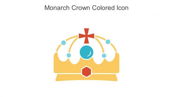 Monarch Crown Colored Icon In Powerpoint Pptx Png And Editable Eps Format