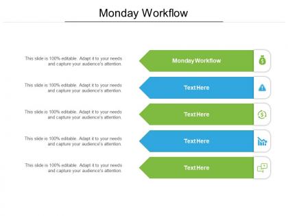 Monday workflow ppt powerpoint presentation ideas inspiration cpb