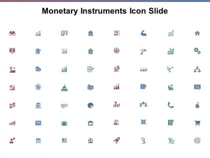 Monetary instruments icon j202 ppt powerpoint presentation file grid
