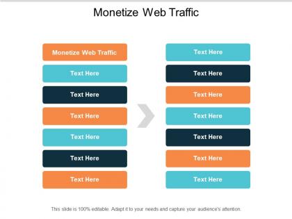 Monetize web traffic ppt powerpoint presentation layouts pictures cpb