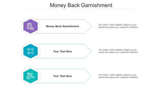 Money Back Garnishment Ppt Powerpoint Presentation Summary Graphics Template Cpb