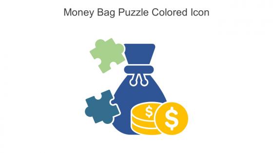 Money Bag Puzzle Colored Icon In Powerpoint Pptx Png And Editable Eps Format