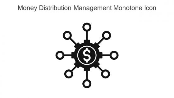 Money Distribution Management Monotone Icon In Powerpoint Pptx Png And Editable Eps Format