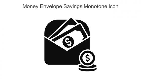 Money Envelope Savings Monotone Icon In Powerpoint Pptx Png And Editable Eps Format