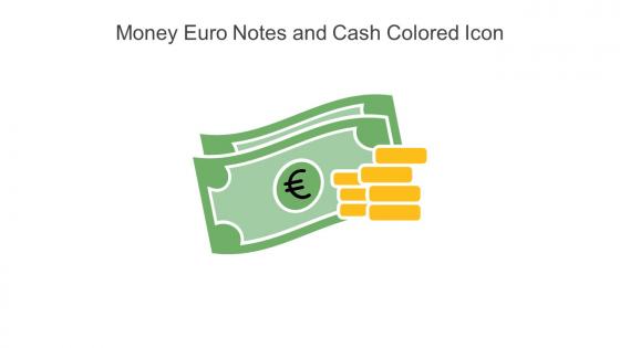 Money Euro Notes And Cash Colored Icon In Powerpoint Pptx Png And Editable Eps Format