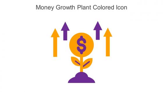 Money Growth Plant Colored Icon In Powerpoint Pptx Png And Editable Eps Format