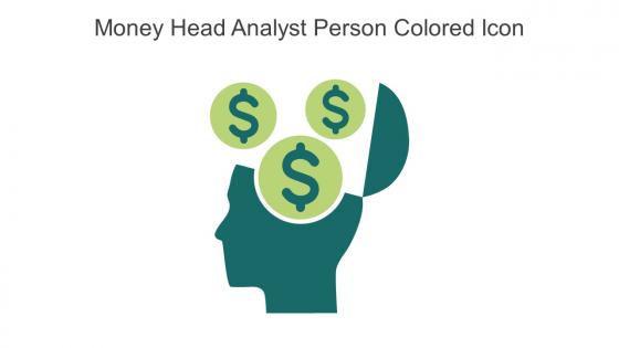 Money Head Analyst Person Colored Icon In Powerpoint Pptx Png And Editable Eps Format