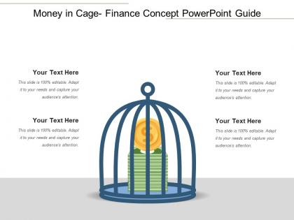 Money in cage finance concept powerpoint guide