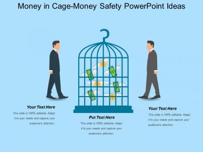 Money in cage money safety powerpoint ideas