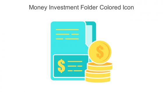 Money Investment Folder Colored Icon In Powerpoint Pptx Png And Editable Eps Format