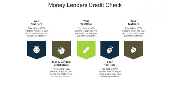 Money lenders credit check ppt powerpoint presentation icon slide portrait cpb