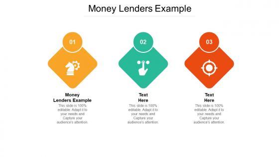 Money lenders example ppt powerpoint presentation pictures template cpb