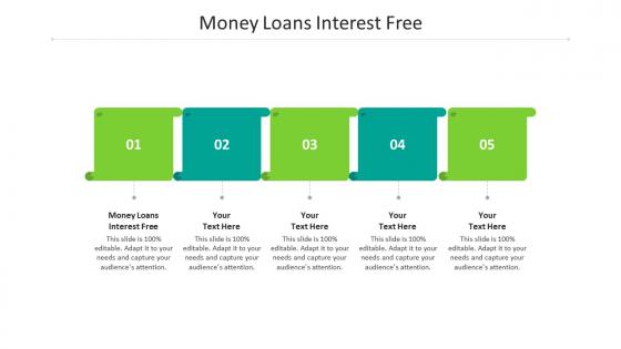 Money loans interest free ppt powerpoint presentation gallery sample cpb