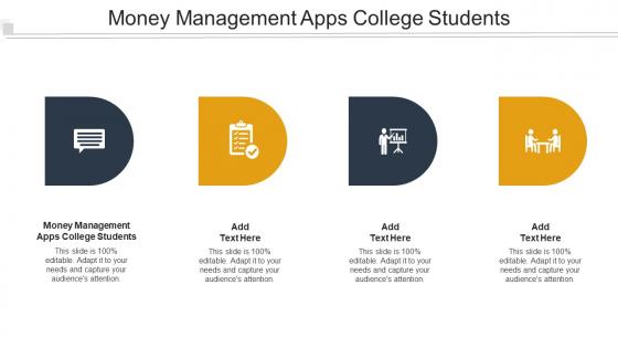 Money Management Apps College Students Ppt Powerpoint Slides Images Cpb