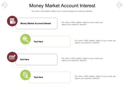 Money market account interest ppt powerpoint presentation model file formats cpb