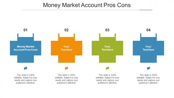 Money Market Account Pros Cons Ppt Powerpoint Presentation Styles Show Cpb