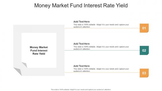 Money Market Fund Interest Rate Yield In Powerpoint And Google Slides Cpb
