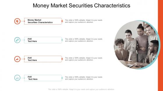 Money Market Securities Characteristics In Powerpoint And Google Slides Cpb