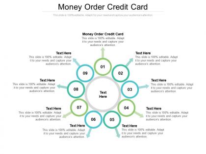 Money order credit card ppt powerpoint presentation file vector cpb