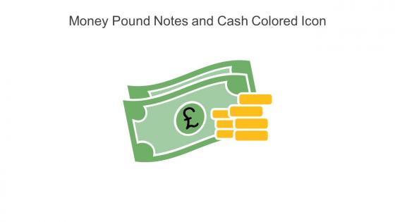 Money Pound Notes And Cash Colored Icon In Powerpoint Pptx Png And Editable Eps Format