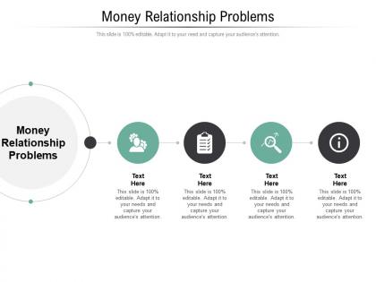 Money relationship problems ppt powerpoint presentation pictures portrait cpb