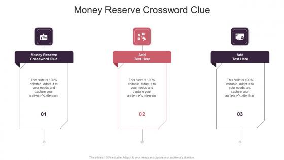 Money Reserve Crossword Clue In Powerpoint And Google Slides Cpb