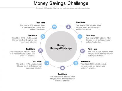 Money savings challenge ppt powerpoint presentation file formats cpb