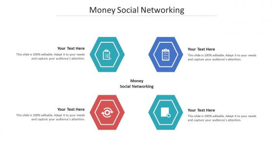 Money social networking ppt powerpoint presentation ideas infographics cpb