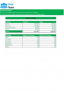 Money Tracker Excel Spreadsheet Worksheet Xlcsv XL Bundle V