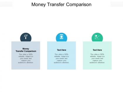Money transfer comparison ppt powerpoint presentation model microsoft cpb
