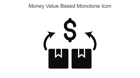 Money Value Based Monotone Icon In Powerpoint Pptx Png And Editable Eps Format