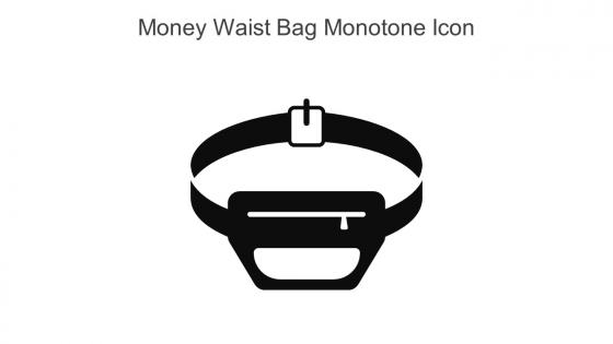 Money Waist Bag Monotone Icon In Powerpoint Pptx Png And Editable Eps Format