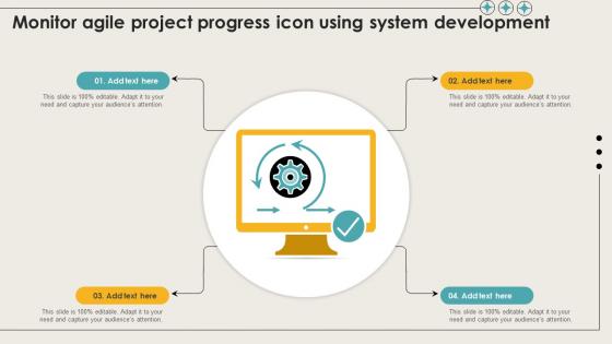 Monitor Agile Project Progress Icon Using System Development
