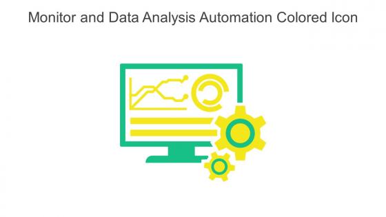 Monitor And Data Analysis Automation Colored Icon In Powerpoint Pptx Png And Editable Eps Format